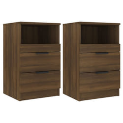 VidaXL 817044 Table de nuit et table de chevet Chêne