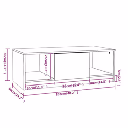 VidaXL 817078 Table à café, latérale et de salon - Vue supplémentaire 8