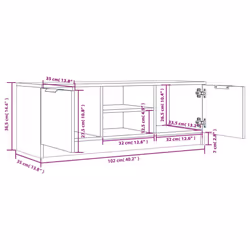 VidaXL 817133 Support TV et centre de divertissement - Vue supplémentaire 8