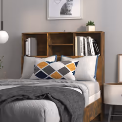 Cette armoire de tête de lit est conçue pour être un complément parfait à votre chambre à coucher. Matériau haute de gamme :  ...