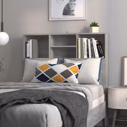 VidaXL 817244 tête de lit et pied de lit Gris, Chêne