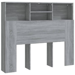 VidaXL 817247 tête de lit et pied de lit Gris, Chêne