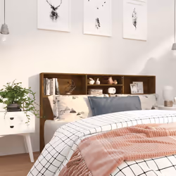 VidaXL 817255 tête de lit et pied de lit Chêne - Vue supplémentaire 6
