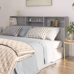 VidaXL 817259 tête de lit et pied de lit Gris, Chêne