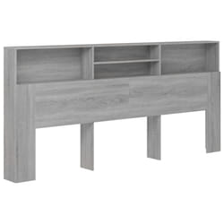VidaXL 817262 tête de lit et pied de lit Gris, Chêne