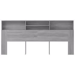 VidaXL 817262 tête de lit et pied de lit Gris, Chêne