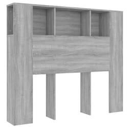 VidaXL 817268 tête de lit et pied de lit Gris, Chêne