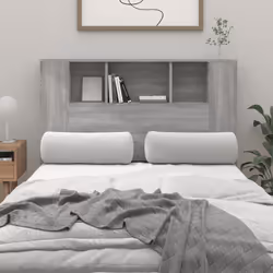 VidaXL 817268 tête de lit et pied de lit Gris, Chêne