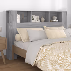 VidaXL 817274 tête de lit et pied de lit Gris, Chêne