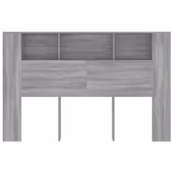 VidaXL 817274 tête de lit et pied de lit Gris, Chêne - Vue supplémentaire 4