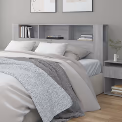 VidaXL 817280 tête de lit et pied de lit Gris, Chêne