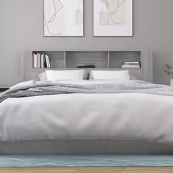 VidaXL 817280 tête de lit et pied de lit Gris, Chêne - Vue supplémentaire 5