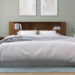 VidaXL 817281 tête de lit et pied de lit Marron, Chêne - Vue supplémentaire 5