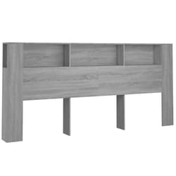 VidaXL 817283 tête de lit et pied de lit Gris, Chêne
