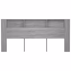 VidaXL 817283 tête de lit et pied de lit Gris, Chêne - Vue supplémentaire 4
