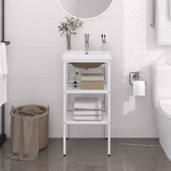 VidaXL 3101373 miroir de salle de bain et armoire de rangement pour évier - Vue supplémentaire 2