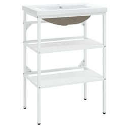 VidaXL 3101374 miroir de salle de bain et armoire de rangement pour évier