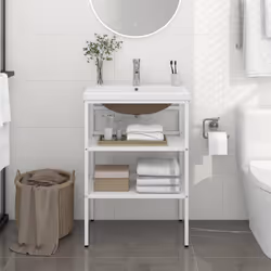 VidaXL 3101375 miroir de salle de bain et armoire de rangement pour évier