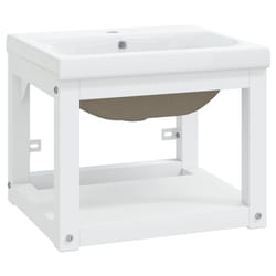 VidaXL 3101379 miroir de salle de bain et armoire de rangement pour évier