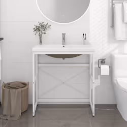 VidaXL 3101387 miroir de salle de bain et armoire de rangement pour évier