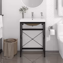 VidaXL 3101389 miroir de salle de bain et armoire de rangement pour évier