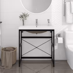 VidaXL 3101390 miroir de salle de bain et armoire de rangement pour évier
