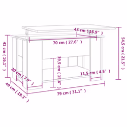 VidaXL 809711 Table à café, latérale et de salon - Vue supplémentaire 8