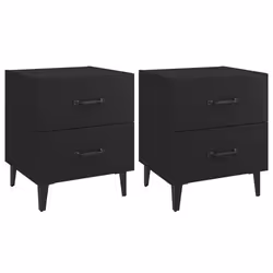 VidaXL 811991, Noir, Métal, Bois, 400 mm, 350 mm, 475 mm, 2 pièce(s)