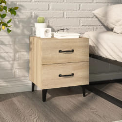 vidaXL Table de chevet Chêne sonoma 40x35x47,5 cm - TU