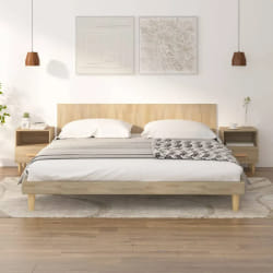 vidaXL Tables de chevet 2 pcs Chêne sonoma 40x35x47 cm - TU