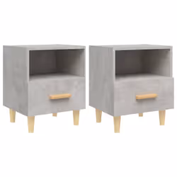 VidaXL 812015, Couleur du béton, Bois, 400 mm, 350 mm, 470 mm, 2 pièce(s)
