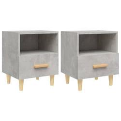 VidaXL 812015 Table de nuit et table de chevet Couleur du béton