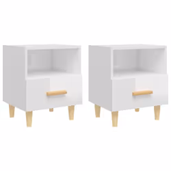 VidaXL 812019, Blanc, Bois, 400 mm, 350 mm, 470 mm, 2 pièce(s)