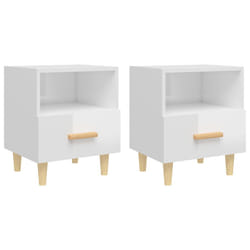 VidaXL 812019 Table de nuit et table de chevet Blanc