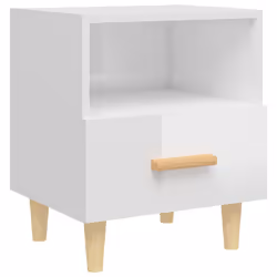 VidaXL 812019 Table de nuit et table de chevet Blanc - Vue supplémentaire 5