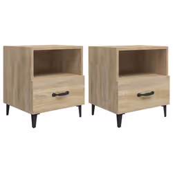 VidaXL 812031, Chêne, Métal, Bois, 400 mm, 350 mm, 475 mm, 2 pièce(s)