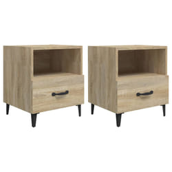 VidaXL 812031 Table de nuit et table de chevet Chêne