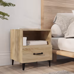 VidaXL 812031 Table de nuit et table de chevet Chêne - Vue supplémentaire 7