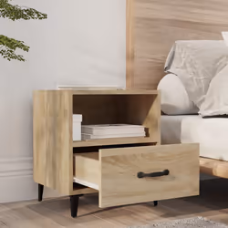 VidaXL 812031 Table de nuit et table de chevet Chêne - Vue supplémentaire 8