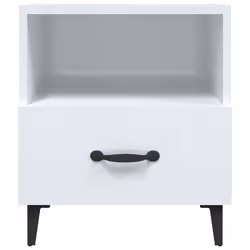 VidaXL 812037 Table de nuit et table de chevet Blanc - Vue supplémentaire 4