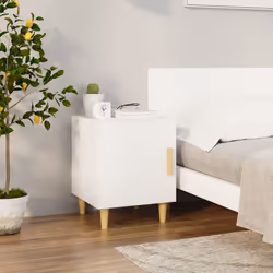 VidaXL 812042 Table de nuit et table de chevet Blanc