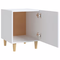 VidaXL 812042 Table de nuit et table de chevet Blanc - Vue supplémentaire 5
