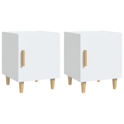 VidaXL 812043 Table de nuit et table de chevet Blanc
