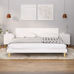 VidaXL 812043 Table de nuit et table de chevet Blanc