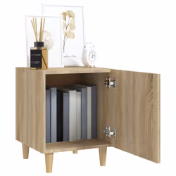 VidaXL 812049 Table de nuit et table de chevet Chêne - Vue supplémentaire 8
