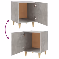 VidaXL 812050 Table de nuit et table de chevet Couleur du béton - Vue supplémentaire 6