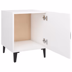 VidaXL 812060 Table de nuit et table de chevet Blanc - Vue supplémentaire 4