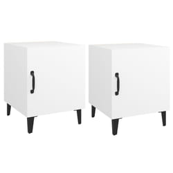 VidaXL 812061 Table de nuit et table de chevet Blanc