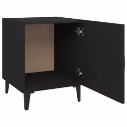 VidaXL 812063 Table de nuit et table de chevet Noir - Vue supplémentaire 5