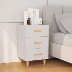 VidaXL 812078 Table de nuit et table de chevet Blanc
